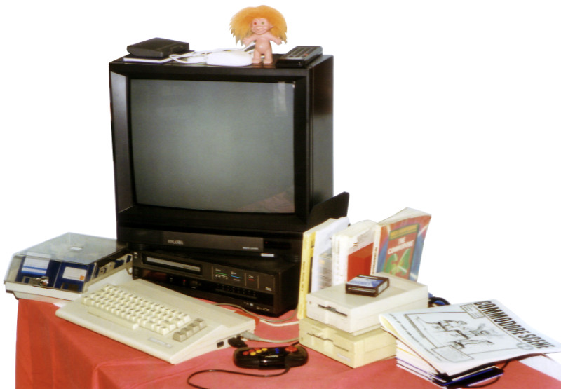My Commodore 64 setup circa 1997
