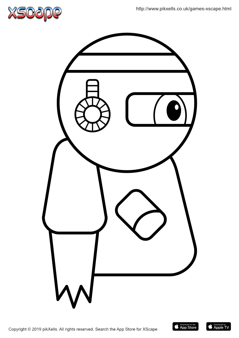 Spaceman Mal printable colouring sheet / page PDF